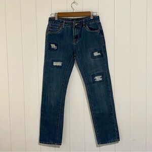 LUCKY Brand Billy Straight Leg Distressed Jeans size 16